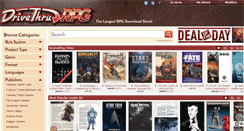 Desktop Screenshot of drivethrurpg.com